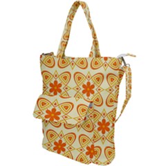 Background Floral Forms Flower Shoulder Tote Bag