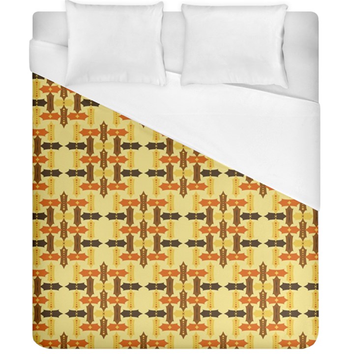 Abstract Background Vintage Duvet Cover (California King Size)