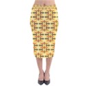 Abstract Background Vintage Velvet Midi Pencil Skirt View1