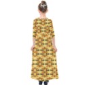 Abstract Background Vintage Kids  Quarter Sleeve Maxi Dress View2