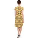 Abstract Background Vintage Cap Sleeve Midi Dress View2