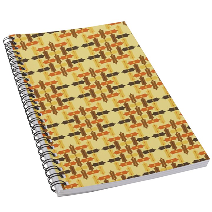 Abstract Background Vintage 5.5  x 8.5  Notebook