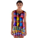 Substances Colorful Towels Scarf Wrap Front Bodycon Dress View1