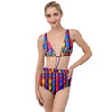 Substances Colorful Towels Scarf Tied Up Two Piece Swimsuit View1