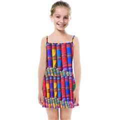 Substances Colorful Towels Scarf Kids  Summer Sun Dress by Wegoenart