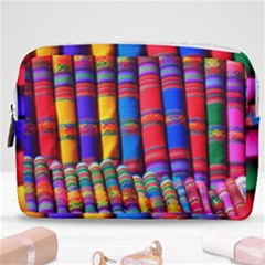 Substances Colorful Towels Scarf Make Up Pouch (medium)