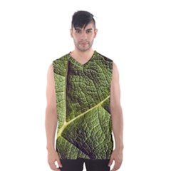 Green Leaf Giant Rhubarb Mammoth Sheet Men s Basketball Tank Top by Wegoenart