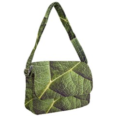 Green Leaf Giant Rhubarb Mammoth Sheet Courier Bag by Wegoenart