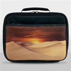 Desert Sun Landscape Sunset Dune Lunch Bag by Wegoenart