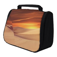 Desert Sun Landscape Sunset Dune Full Print Travel Pouch (small) by Wegoenart