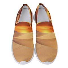 Desert Sun Landscape Sunset Dune Women s Slip On Sneakers by Wegoenart