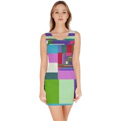 Fractal Gradient Colorful Infinity Art Bodycon Dress by Wegoenart