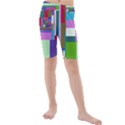 Fractal Gradient Colorful Infinity Art Kids  Mid Length Swim Shorts View1