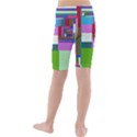 Fractal Gradient Colorful Infinity Art Kids  Mid Length Swim Shorts View2