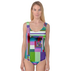 Fractal Gradient Colorful Infinity Art Princess Tank Leotard  by Wegoenart