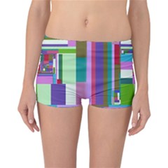 Fractal Gradient Colorful Infinity Art Reversible Boyleg Bikini Bottoms by Wegoenart