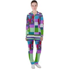 Fractal Gradient Colorful Infinity Art Casual Jacket And Pants Set by Wegoenart