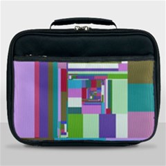 Fractal Gradient Colorful Infinity Art Lunch Bag by Wegoenart