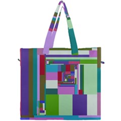 Fractal Gradient Colorful Infinity Art Canvas Travel Bag by Wegoenart