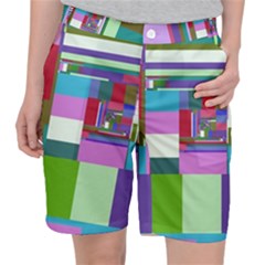 Fractal Gradient Colorful Infinity Art Pocket Shorts by Wegoenart