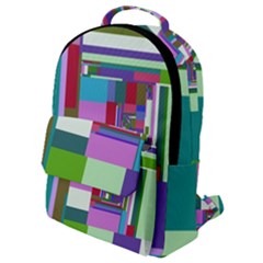 Fractal Gradient Colorful Infinity Art Flap Pocket Backpack (small) by Wegoenart