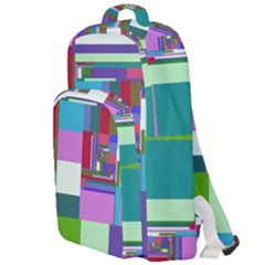 Fractal Gradient Colorful Infinity Art Double Compartment Backpack by Wegoenart