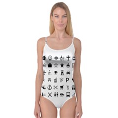 Icons Set Symbols Collection Camisole Leotard  by Wegoenart