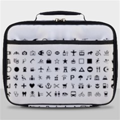 Icons Set Symbols Collection Full Print Lunch Bag by Wegoenart