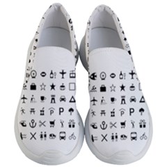 Icons Set Symbols Collection Women s Lightweight Slip Ons by Wegoenart