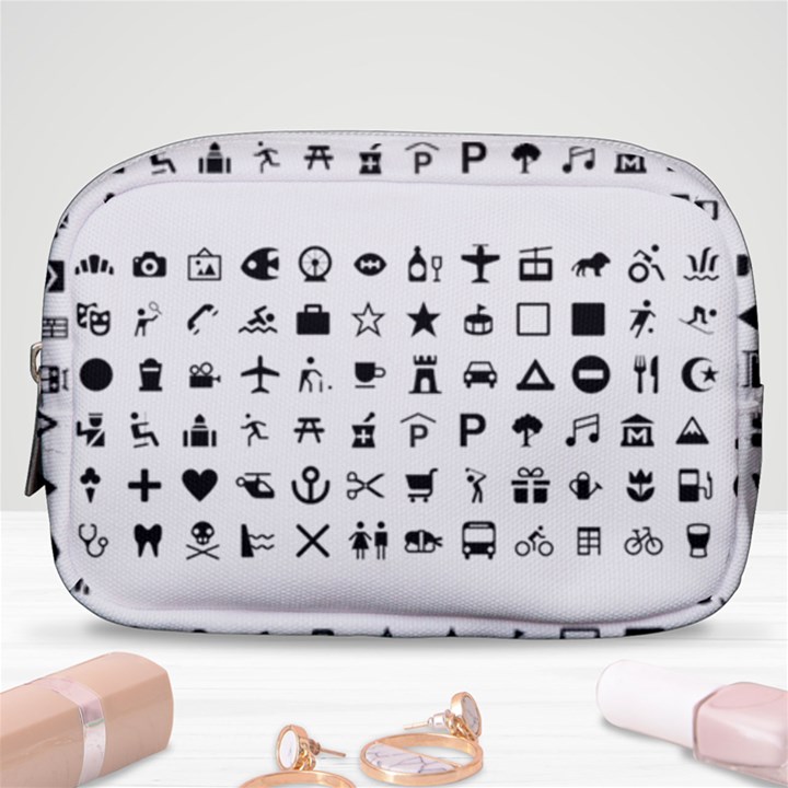 Icons Set Symbols Collection Make Up Pouch (Small)