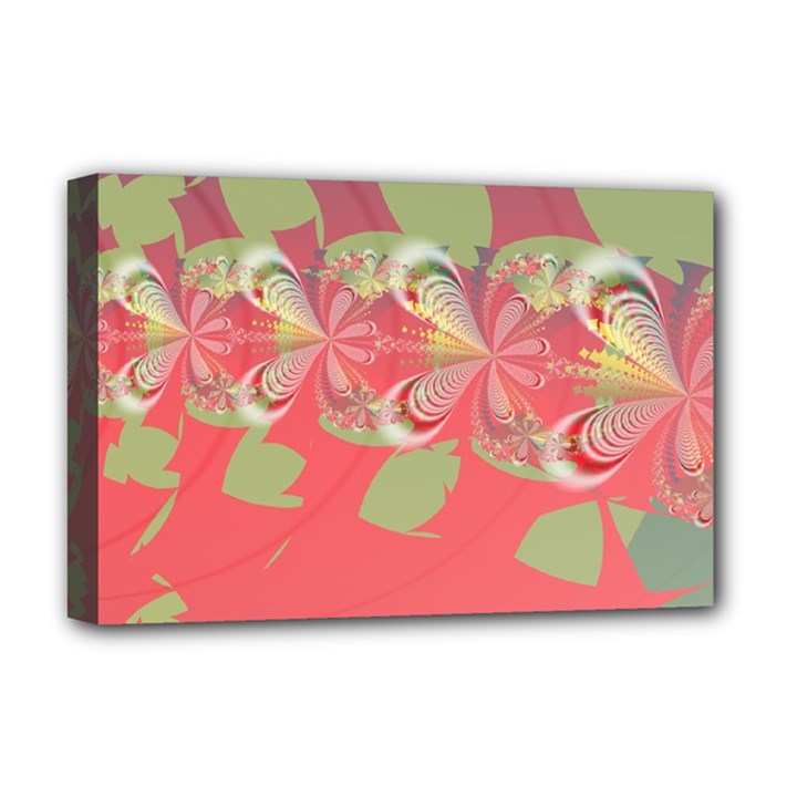 Fractal Gradient Colorful Infinity Deluxe Canvas 18  x 12  (Stretched)