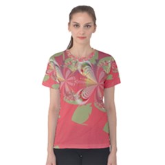 Fractal Gradient Colorful Infinity Women s Cotton Tee