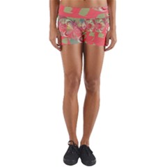 Fractal Gradient Colorful Infinity Yoga Shorts