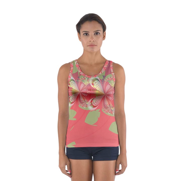 Fractal Gradient Colorful Infinity Sport Tank Top 