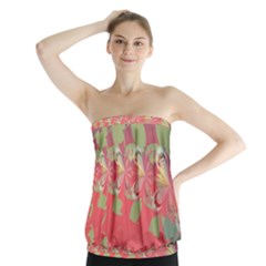 Fractal Gradient Colorful Infinity Strapless Top