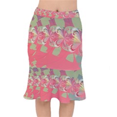 Fractal Gradient Colorful Infinity Mermaid Skirt