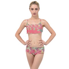 Fractal Gradient Colorful Infinity Layered Top Bikini Set