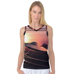 Fractal Mandelbulb 3d Ufo Invasion Women s Basketball Tank Top by Wegoenart