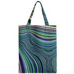 Art Fractal Gradient Colorful Infinity Pattern Zipper Classic Tote Bag by Wegoenart