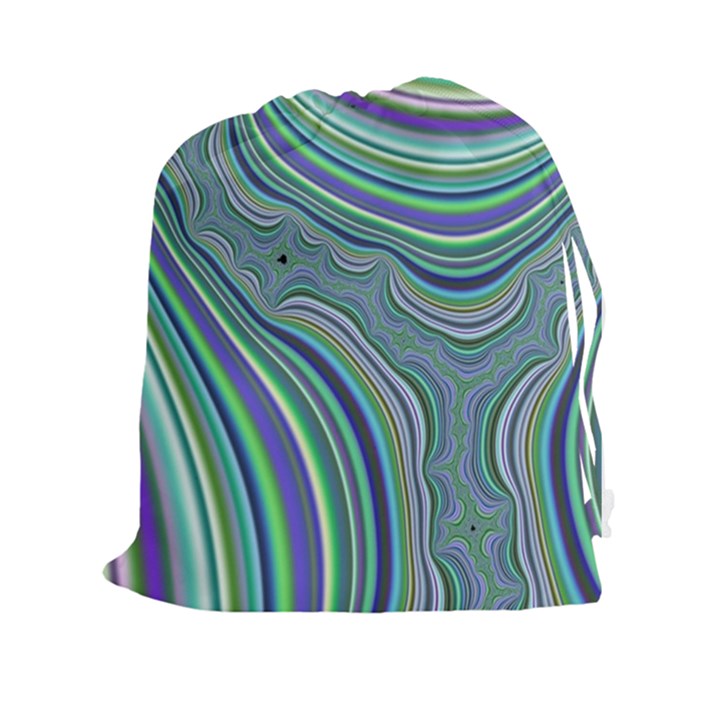 Art Fractal Gradient Colorful Infinity Pattern Drawstring Pouch (XXL)