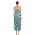 Art Fractal Gradient Colorful Infinity Pattern Button Up Chiffon Maxi Dress View2