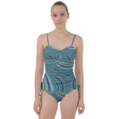 Art Fractal Gradient Colorful Infinity Pattern Sweetheart Tankini Set by Wegoenart