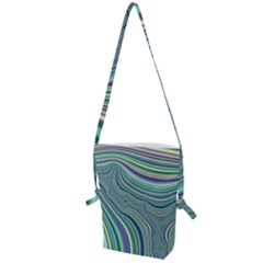 Art Fractal Gradient Colorful Infinity Pattern Folding Shoulder Bag