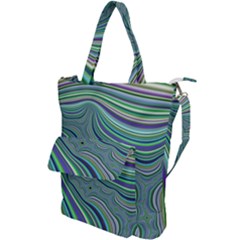 Art Fractal Gradient Colorful Infinity Pattern Shoulder Tote Bag by Wegoenart