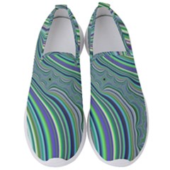 Art Fractal Gradient Colorful Infinity Pattern Men s Slip On Sneakers by Wegoenart