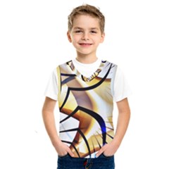 Pattern Fractal Gold Pointed Kids  Sportswear by Wegoenart