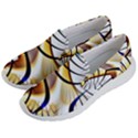 Pattern Fractal Gold Pointed Men s Lightweight Slip Ons View2