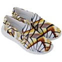 Pattern Fractal Gold Pointed Men s Lightweight Slip Ons View3