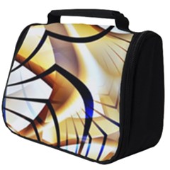 Pattern Fractal Gold Pointed Full Print Travel Pouch (big)