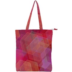 Abstract Background Texture Double Zip Up Tote Bag